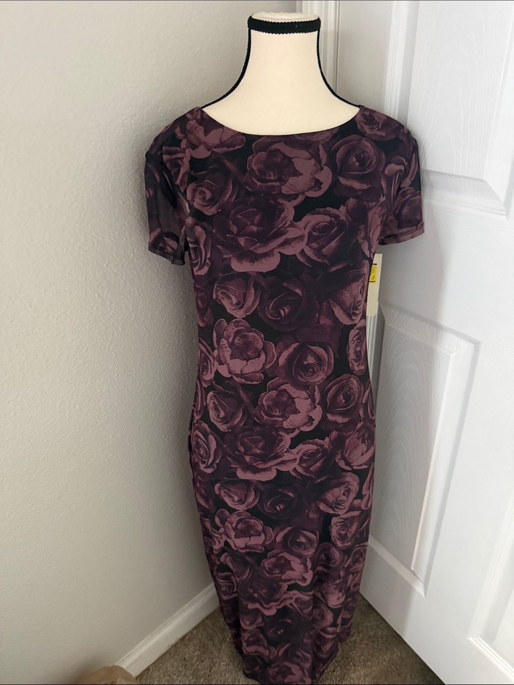 No Boundaries .. Purple Floral Maxi Dress